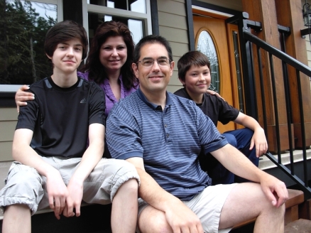 The Jeske Family: Evan, Tammy, Robb, Jaden (Photo © Kim Goldberg 2013)