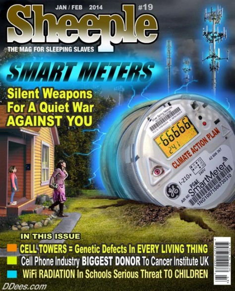 Sheeple, Issue #19, Smart Meter cover art © David Dees